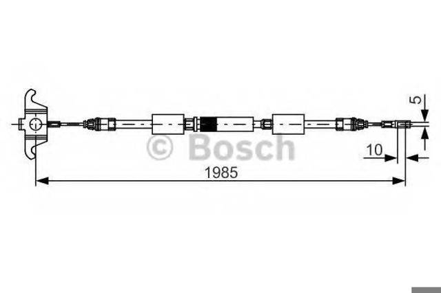 Трос ручника передній 1987482128 BOSCH