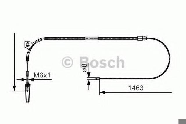 Трос ручника передній 1987482130 BOSCH