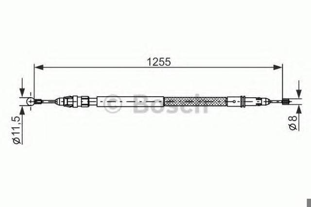 Гальмо стоянкове 1987482235 BOSCH