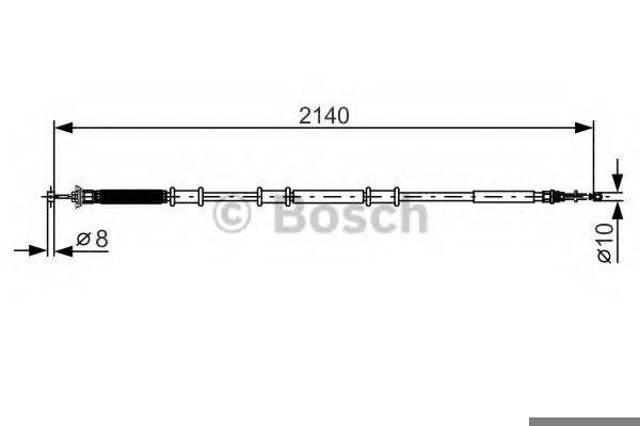 Трос ручника задній лівий 1987482288 BOSCH