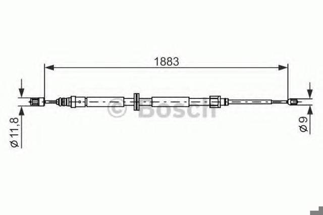 Гальмо стоянкове 1987482302 BOSCH