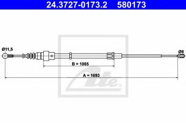 Гальмо стоянкове 1J0609721AC VAG
