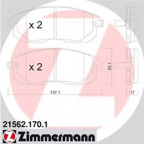 Гальмівні колодки 215621701 ZIMMERMANN