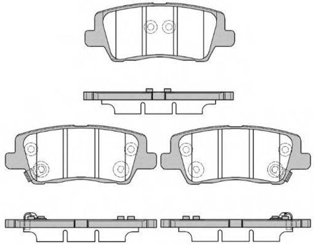 Комплект задніх колодок 2156405 ROAD HOUSE