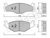 Колодки передні 2200451 METELLI