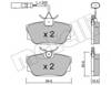 Колодки гальмові задні, дискові 2203462 METELLI