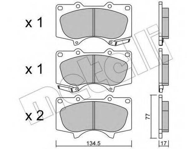 Колодки передні 2204540 METELLI