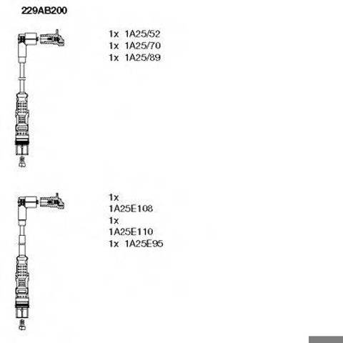 Провід високовольтні, комплект 229AB200 BREMI