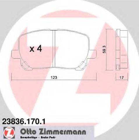 Дискові гальма 238361701 ZIMMERMANN