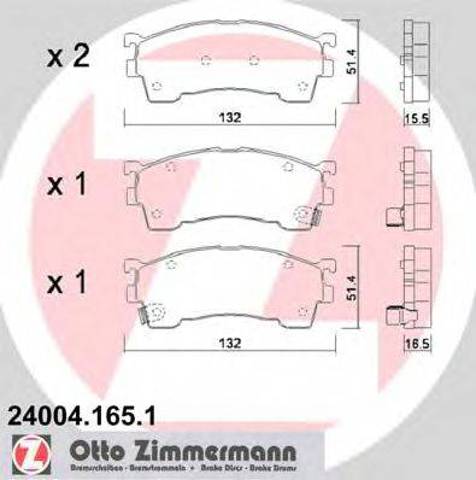 Колодки передні 240041651 ZIMMERMANN