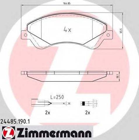 Дискові гальма 244851901 ZIMMERMANN