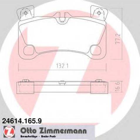 Задні дискові колодки 246141659 ZIMMERMANN