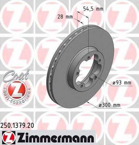 Диск переднього гальма 250137920 ZIMMERMANN