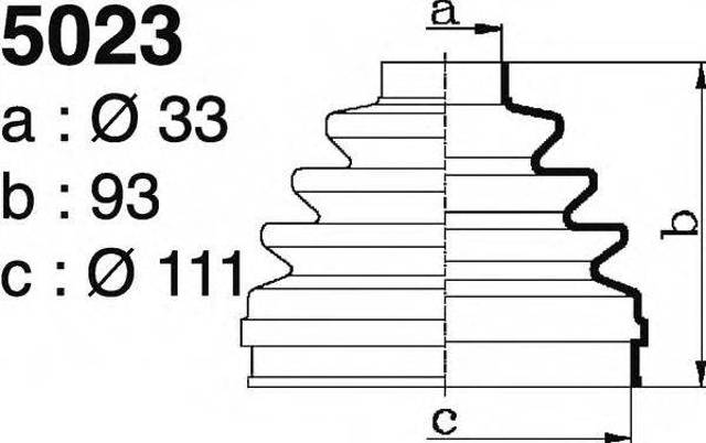 Пильник ШРКШ зовнішній 302999 SPIDAN