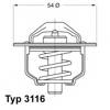 Термостат в корпусі 311682D WAHLER