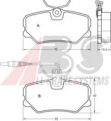 Датчик ABS передній 31263 ABS