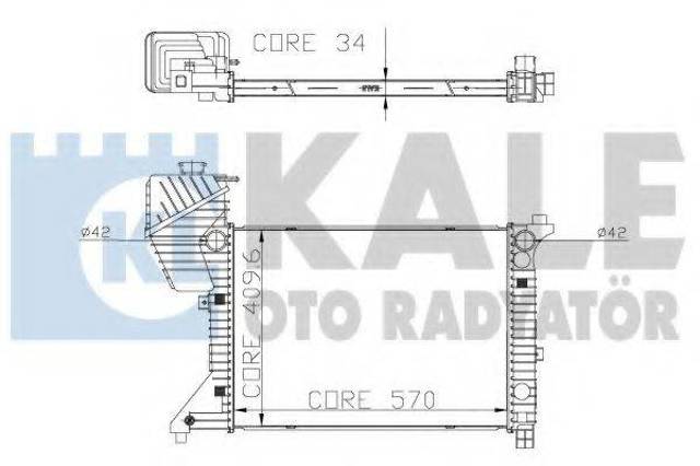 Радіатор системи охолодження 319900