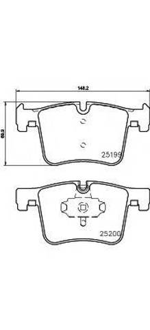 Тормозні колодки 34106799801 BMW
