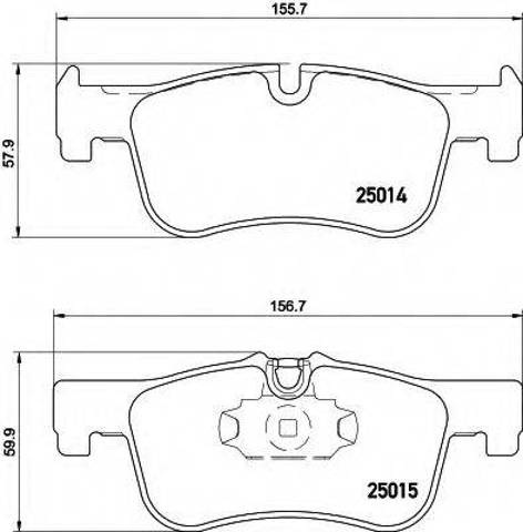 Тормозні колодки 34116858910 BMW