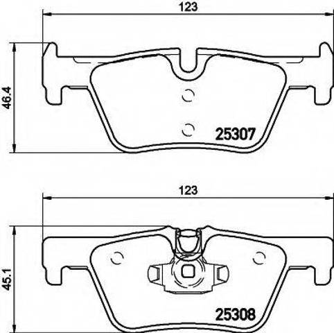 Задні дискові колодки 34216873093 BMW