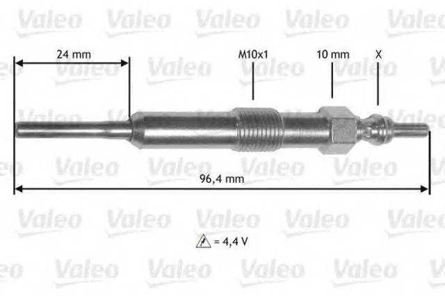 Свіча накалу 345171 VALEO