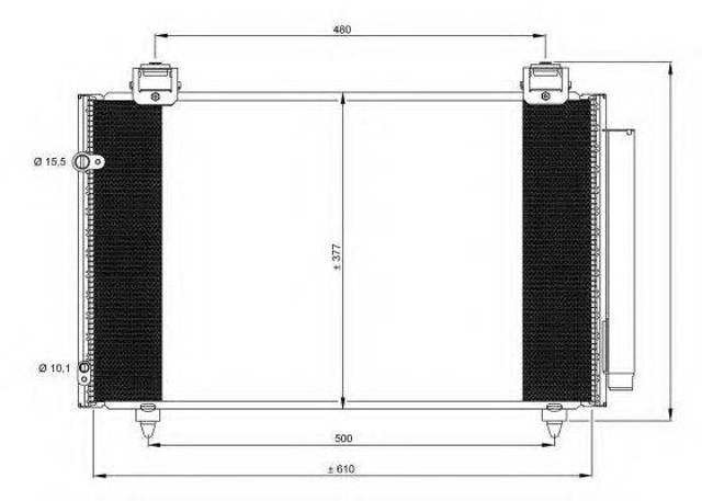 Конденсатор системи охолодження системи 35861 NRF