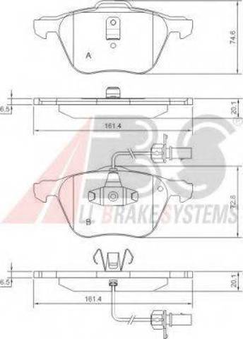 Колодки передні 37240 ABS