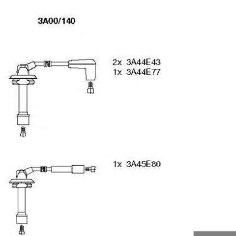 Дроти запалювання 3A00140 BREMI