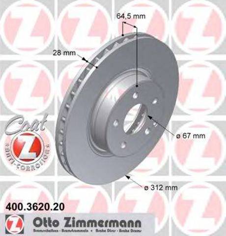 Ротор гальмівний 400362020 ZIMMERMANN