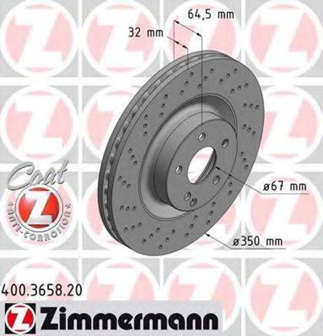Гальмо дискове переднє 400365820 ZIMMERMANN
