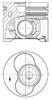 Поршень в комплекті на 1 циліндр, STD 41092600 KOLBENSCHMIDT