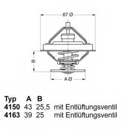 Корпус термостата в зборі 415083D50 WAHLER