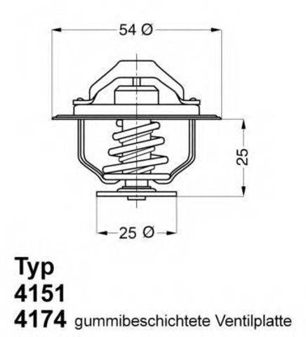 Кришка корпусу термостата 417482D WAHLER