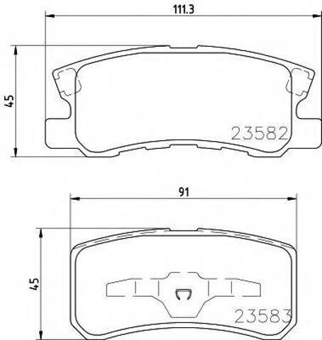 Задні колодки 425448 PEUGEOT