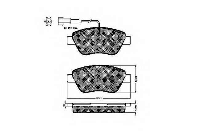 Дискові гальма 425496 PEUGEOT