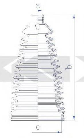 Пильник рульової 4553509120 TOYOTA