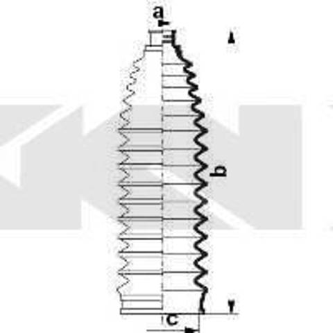 Пильник рульової тяги 48204WL025 NISSAN