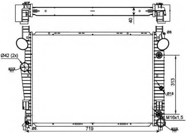 Радіатор 53103 NRF