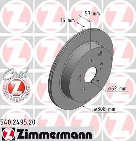 Дискові гальма 540249520 ZIMMERMANN