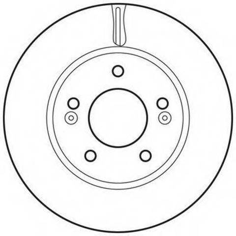 Диск переднього гальма 562817JC BENDIX