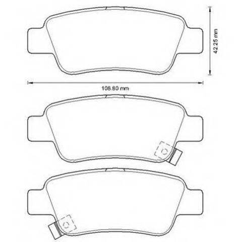 Колодки на гальмо задній дисковий 572606J BENDIX