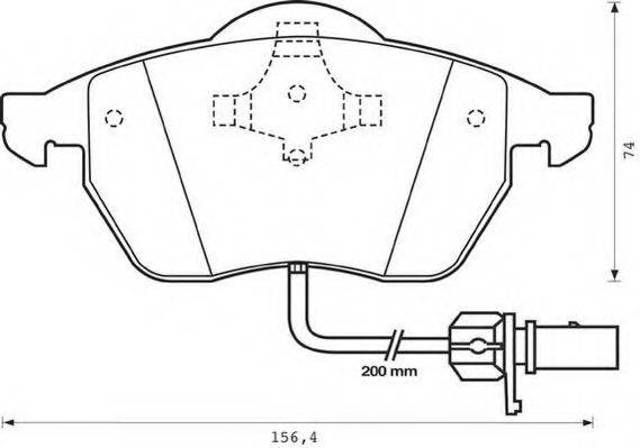 Колодки гальмівні передні, дискові 573022J BENDIX