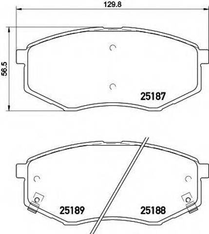 Тормозні колодки Hyundai Sonata 6
