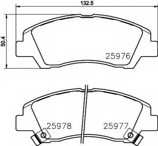 Гальмівні колодки 58101B9A70 HYUNDAI