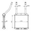 Радіатор опалювача салону Опель Вектра A