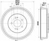 Барабан гальмівний задній 583294A200 HYUNDAI