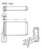 Радіатор опалювача салону 58623 NRF