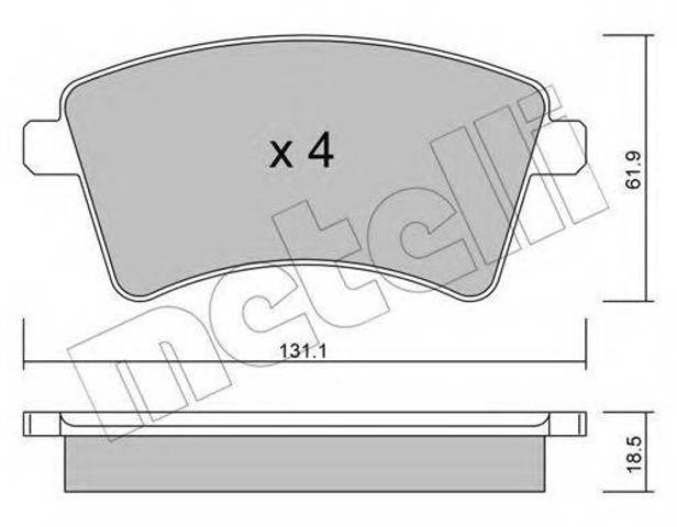 Колодки передні 5SP1465 SAMKO