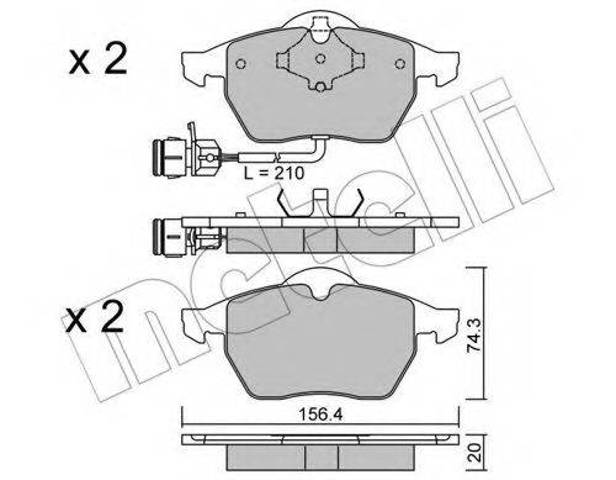 Колодки передні 5SP453 SAMKO