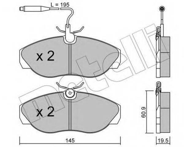 Тормозні колодки 5SP493 SAMKO
